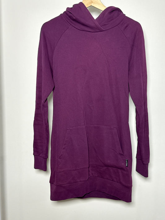 ORAKI | ROBE À CAPUCHON POURPE S